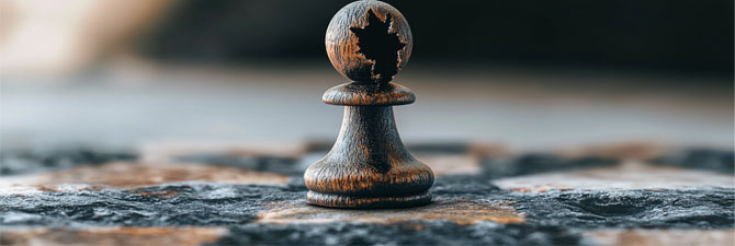 image of a pawn being executed, marketing strategy